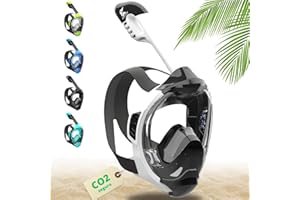 Khroom Máscara de esnórquel para Adultos y niños - Seaview Y | Sin Problemas de CO2 | Máscara Completa para Snorkeling| Equipo de Snorkel con máscara Integral Completa para Adultos