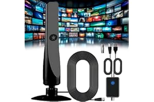 NNBWLMAEE Rewave Antena, Rewave Tv Antenna, Rewave Antenna, Rewave Cable Antenna, Rewave Indoor Tv Antenna, Re Wave Tv Antenna, 2024 Wave TV Antenna Max, Signal Booster, Supports 4k Full HD Smart Tv (1Pcs)