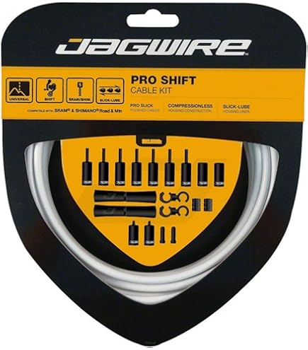 Kit Cavi E Guaina Deragliatore Jagwire Sport Shift - Bianco - Per Bici Adulti - Foto 9