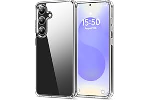 HOOMIL Crystal Clear Hülle für Samsung Galaxy S25, Anti Gelb Durchsichtig Handyhülle Stoßfest Schutzhülle - Transparent