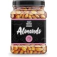Organic Box 100% Natural and Premium California Almonds | Quality Badam Giri | Badam - Bold Size | Real Nuts | Whole Natural Badam Dry Fruits (1Kg) - Diwali Gift Pack