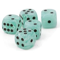 WeLoveDice 12mm W6 Würfel Set | 10 Stück, Dunkelblau/weiß | Made In Germany