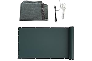 NkHui Balcony Privacy Screen,150g/m² Privacy Netting, Weatherproof HDPE Privacy Protector Balcony Cover for Small Swimming Pools Gardens Backyard Deck Patio Balcony Fence Porch (Green, 0.9m*5m)