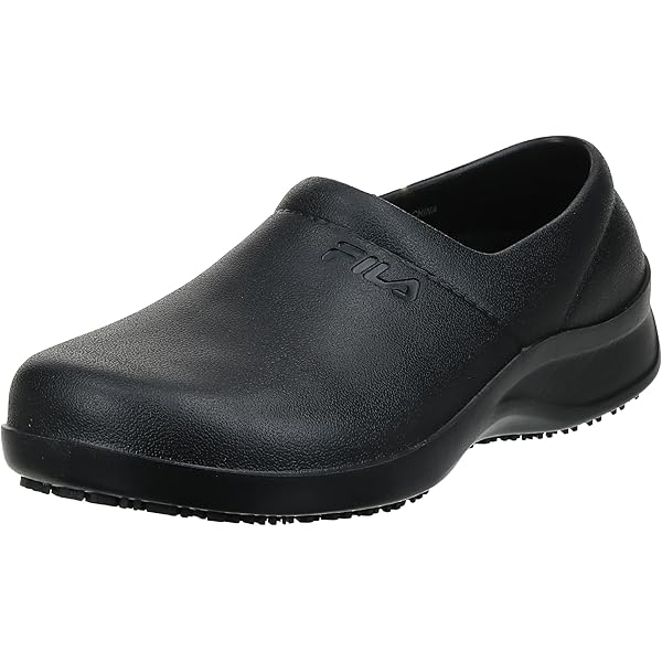 PU100 Leather Mule Clogs For Women - Black Slip-on Slipper Shoes