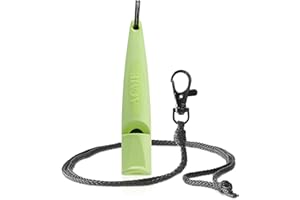 ACME Dog Whistle No. 210.5 (Update 2023) with Free Whistle Band in Matte Black, Alpha, Ideal for Callback, Long Range, Frequency Standardised (Lime Green)