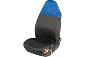 ‎WALSER Walser Werkstatt Schonbezug Outdoor Sports, Auto-Sitzschoner, Werkstattschoner-Auto, PKW-Schutzunterlage, Werkstattschoner schwarz/blau