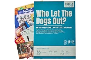 PUZZLE POST Cold Case Mystery Game | An Unsolved Crime - Who Let The Dogs Out | Immersive Detective Puzzles | Perfect For Games Night | Great For Groups - Families & Friends