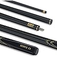 POWERGLIDE Snooker Pool or Billiard Cue | Carbon Fibre & Fibreglass | Ultra Smooth Metallic Painted High Colours | 2-Piece 50/50 Joint | Full Size 57" | 10mm Tip