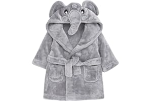 BABY TOWN Babytown Cute Baby Velvety Soft Hooded Animal Dressing Gown