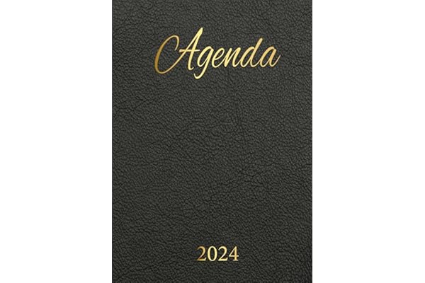 Agenda 2024 semainier: 1 semaine sur 2 page,12 Mois de janvier à décembre, Grand format A4 21 x 29 Hebdomadaire en Français