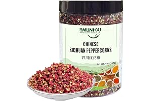 BAILINHOU Poivre de Sichuan premium [poivrons rouges et verts] 114 g. Poivre chinois. Importé directement de Sichuan, Chine.