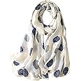 NUWEERIR Womens 100% Large Mulberry Silk Scarf Long Satin Scarf Fashion Designer Scarf Lightweight Wraps