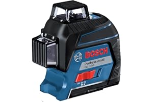 Bosch Professional Laser liniowy GLL 3-80 (czerwona wiązka, do pracy w pomieszczeniach, zasięg pracy: do 30 m, 4 baterie AA, walizka)