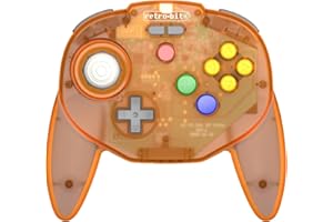 Retro-Bit Tribute 64 V2 2.4G Wireless Controller for N64 / Switch/PC/Mac - Orange Hawk