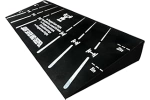 Greatshoot Squat Wedge Block, Professional One-Piece Heel Elevated Slant Board for All-Position Squats, Knees Over Toes, Weightlifting, Calf Stretches ect.. Home and Gym Equipment.