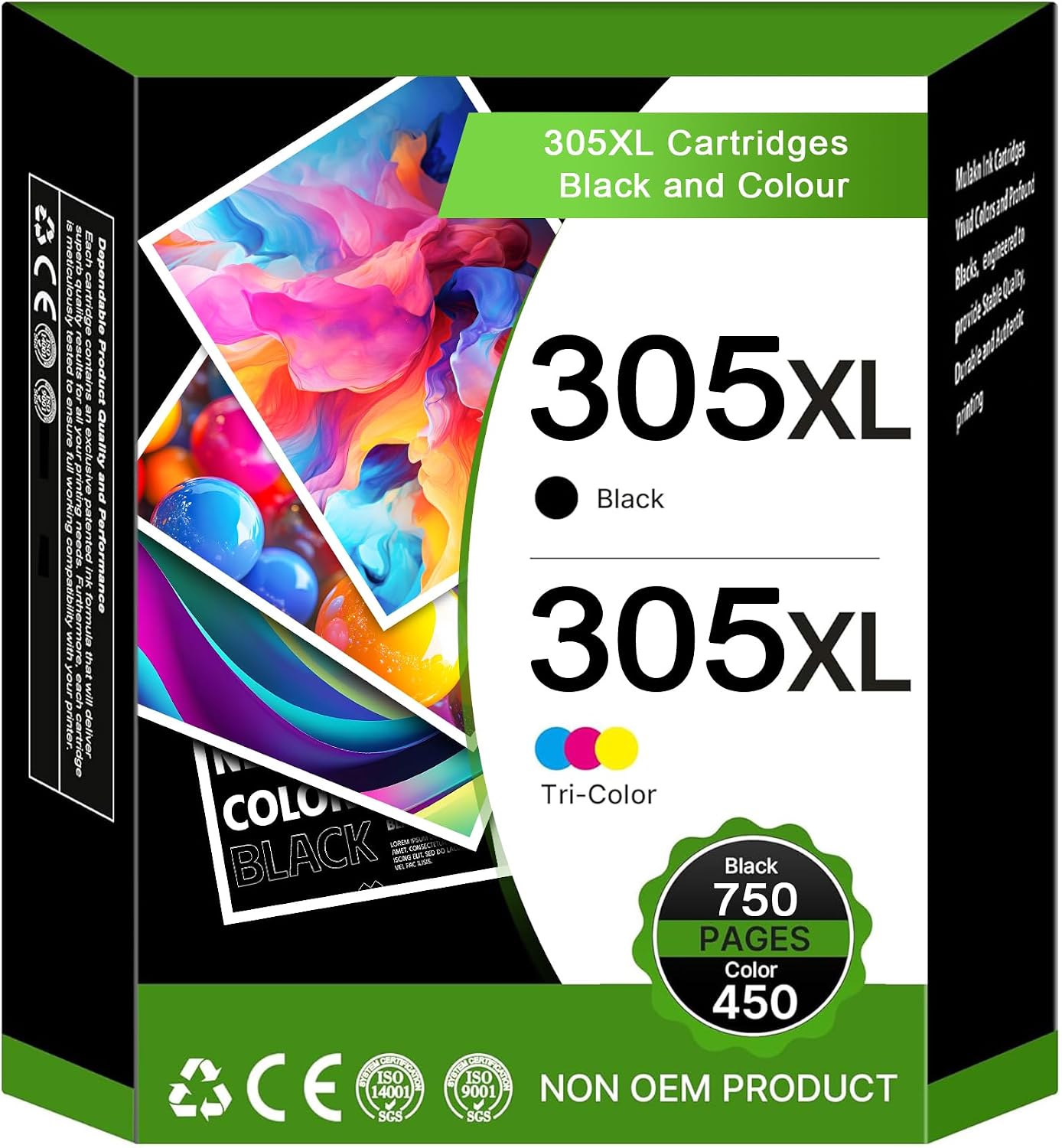 305XL 305 XL Patronen Schwarz und Farbe-für HP 305 Cartucho de Tinta de Alta Capacidad-für DeskJet Series 2800e 2810e 2820e 2700 2710e 2720e Plus 4120 4110 für Envy Series 6020e 6032e 6420e 6432e