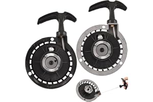 Pocketbike Seilzugstarter,Tianher 2 Stück Motorrad Starter Seilzugstarter Pullstarter Aluminium für 2 Takt 49CC Mini Zündung Motor Pocket ATV Bike Dirt Minimoto Kinderfahrrad ATV Quad Zugstarter.