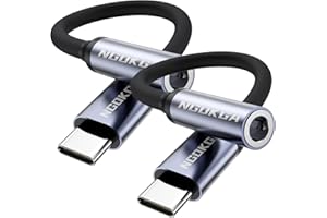 NGOKGA 2PCS USB C to 3.5mm Audio Adapter Type C to Aux Female Headphone Jack Hi-Res DAC Cable Compatible with iPhone 15, Pixel 8/7/6/5/4, Samsung Galaxy S24/S23/S22/S21/Note20 Ultra, Xiaomi 14/13