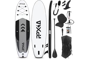 ‎PPXIA SUP Board, Aufblasbares Stand Up Paddling Board Set Breites Stabiles Design 320cm×80×15cm bis 200KG mit Komplettes Zubehör, Stand Up Paddle Board Surfbrett Surfboard für Kinder & Erwachsene