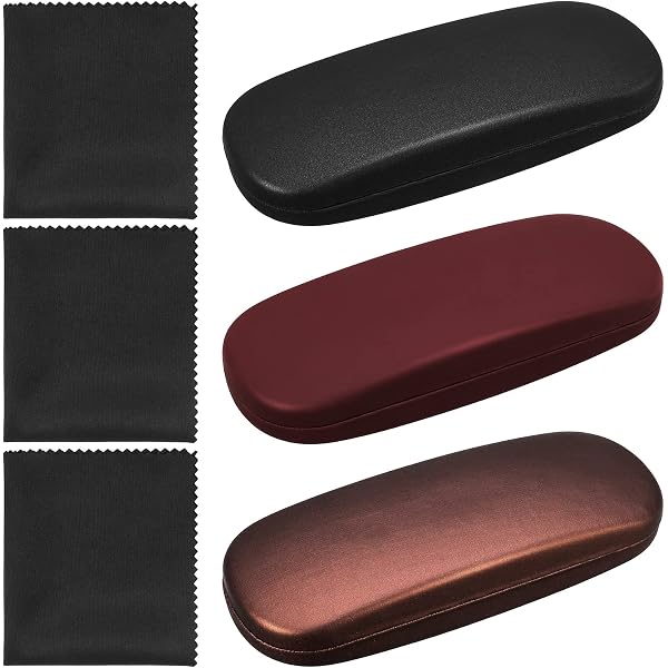 EHDWXVZM Brillenetui Set 3-tlg. + 5 Putztücher - L Produktbild-Vorschau 7