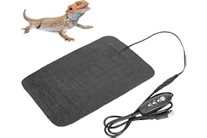 Reptil Värmedyna, PU Läder Vattentät Terrarium Warmer Värmematta, Reptil Värmedyna för Sköldpadda, ödla, Groda, Orm, Reptil o