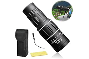 QOOLOO Telescopio Monoculare, 16 x 52 HD Monoculare Telescopio Cannocchiale Professionale Potente, Monoculare Impermeabile, Telescopio Tascabile per Bird-Watching, Caccia, Campeggio, Escursionismo