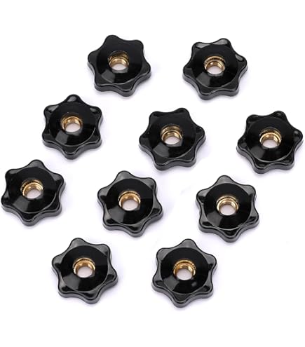 2pcs Knurled Clamping Knobs M6 X 45mm Metric 304 Stainless Steel Male Thread Thumb Screw On Type - View #2