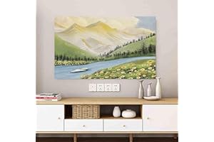 Cooalinar TV Staubschutz,Indoor Fernseher Bildschirmschutz Abdeckung,TV Cover Staubhaube Haube,Staubdicht Tv Abdeckung,Elastisch,Indoor Staubschutz,3D-Motive,Für TV Und Monitor 24 Bis 65 Zoll