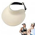 MTRoyaldia Wide Brim Sun Visor Hat for Women Men,UPF50+ Seamless Sun Hats Foldable Ponytail Beach Hats for Daily Outdoor Sport