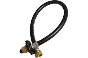 BIG WHITE BOX CARAVAN MOTORHOME PROPANE PIGTAIL HANDWHEEL GAS HOSE CONNECTOR 450mm