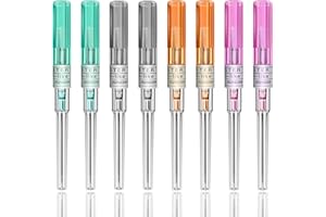 SOTICA 8er Mixed Piercing Kit - 14g, 16g, 18g, 20g IV Katheter Nadeln für Ohr und Nase