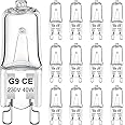 AUZOSL G9 Halogen Bulbs 40W - Bright G9 Light Bulbs (Pack of 12) - Energy Efficient Replacement for G9 40W Bulb - Long-Lasting Lighting Solution