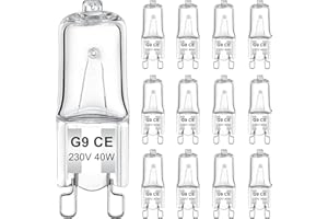 AUZOSL G9 Halogen Bulbs 40W - Bright Light Bulbs (Pack of 12) - Energy Efficient Replacement - Long-Lasting Lighting Solution