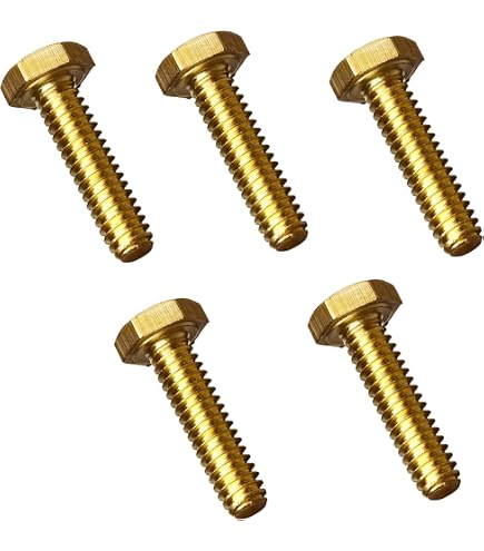 1Pcs-10Pcs Viti a testa esagonale in ottone massiccio 933 Viti a testa esagonale Bulloni M4 M5 M6 M8 M10 M12 (Color : 60mm, Size : M6(5Pcs 1Pcs-10Pcs Viti a testa esagonale in ottone massiccio 933 Viti a testa esagonale Bulloni M4 M5 M6 M8 M10 M12 (Color : 60mm, Size : M6(5Pcs