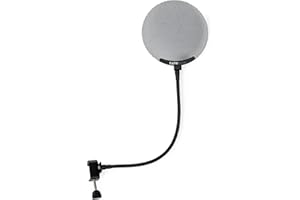 Gator Frameworks - Filtro pop de pantalla metálica con cuello de cisne de 12.4 pulgadas (GFW-POPFILTER-MTL)