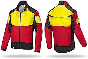 KÜBLER Workwear Forest Ultrashell Jacke | Forstjacke Herren mit CORDURA & Reflex-Elementen | Winddichte Schnittschutzjacke Herren | Atmungsaktive Forstjacke | Forstbekleidung | Forst Jacke