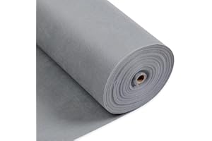 Longing Home Tischdeckenrolle, 1.18 × 25M, Grau, Einweg Vlies Stoffähnlich Tischdecke Rolle, Meterware Tischtuchrolle, Geeignet Für Geburtstag, Party, Deko