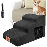 MINENICE Hundetreppe 3 Stufen Faltbar - Treppe Für Kleine Hunde Zu Sofa & Bett