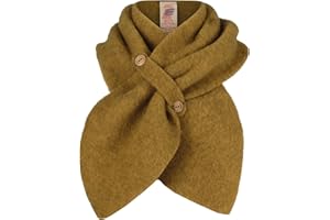 Engel Bufanda de forro polar para niños, 100% lana (kbT), Azafrán Melange, 80x20 cm