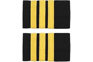 inhzoy 1 Paire d' Epaulettes Marin Déguisement Pilote d'Avion Epaulette Uniforme Professionnelle Traditionnel Pour Homme Costume Epaulettes Uniforme d'Agent de Sécurité