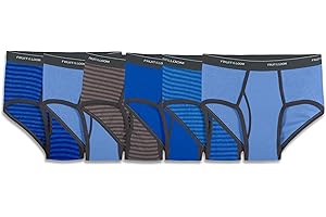 Fruit of the Loom Bielizna Mężczyźni 6-pak w paski/solidne modne majtki (6 w zestawie)
