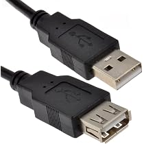 15cm USB 2.0 Verlängerungskabel – A-Stecker 90° Links, Für Drucker, Festplatten & Mehr