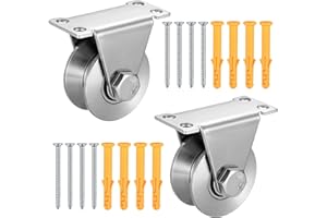 HMKESOTERIC Rolki zwrotne do lin, 2 szt. w kształcie litery V, kółko zwrotne, dźwig linowy, kółka linowe, kółka do dużych obciążeń, do systemu wpustów pasowych, bram rolowanych, odwróconych, do suszarki na