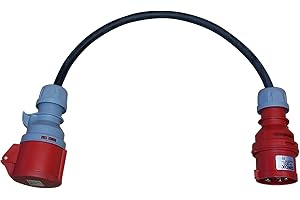 Kober-Elektrotechnik Adapterleitung Phasenwender 16A, ca 0,5m Kabel Titanex H07RN-F5G 2,5mm²