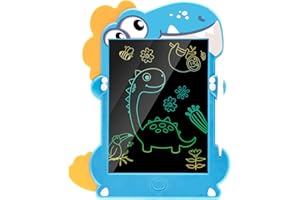 ACAMMZAR Tablero de Escritura LCD 8,5 Dibujo, Pizarra Magnetica Infantil Juguetes para niños 2 3 4 5 6 7, Tablero de Dibujo Electrónico,Juguetes de Dinosaurios, Regalos de cumpleaños Navidad, Azul