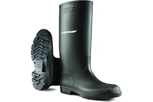 DUNLOP Pricemastor - Unisex Knee High Wellington Rain Boots for Outdoor and Gardening