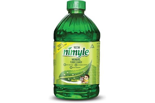 Nimyle Eco Friendly Floor Cleaner Herbal 2L Power of Neem 99.9% Anti-Bacterial Protection 100% Natural Action Family Pack Safe for Kids & Pets Try Nimeasy & Nimwash