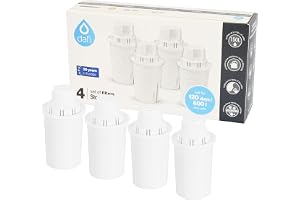 Dafi 4-pack klassiska vattenfilterpatroner för Brita Classic och Dafi Classic kannor (150 liter, 1 månad)