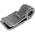 Metal Pen Clip Holder for Notebook/Clipboard/Journal/Diary - Ideal for Doctors/Nurses/Foremans/Office - [Single] - Silver