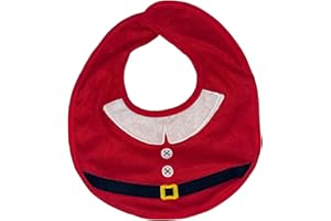 LaVelahome Bavaglino Natalizio Primo Natale Babbo Natale Bavetta